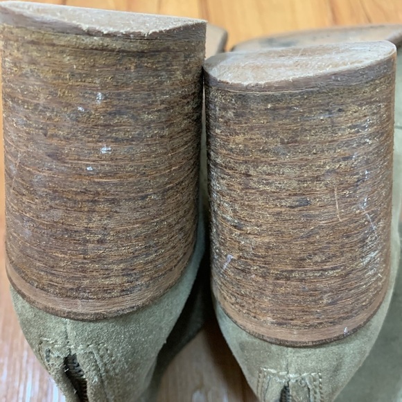 Madewell Suede Western Heeled Ankle Booties - Picture 7 of 9